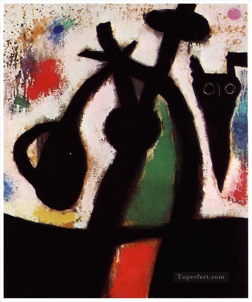 Woman and Bird in the Night 2 Joan Miro Oil Paintings